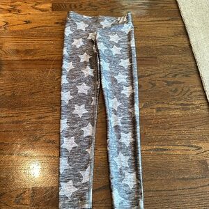 Like new! Terez XS leggings in silvery grey hues with stars!  So comfy!